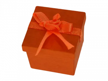 Ringbox Schmuckbox orange